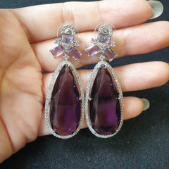 Purple Amethyst Necklace Set