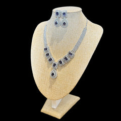 Purple Amethysts Necklace Set