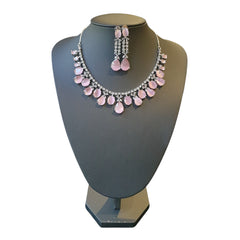 Pink Quartz Necklace Set