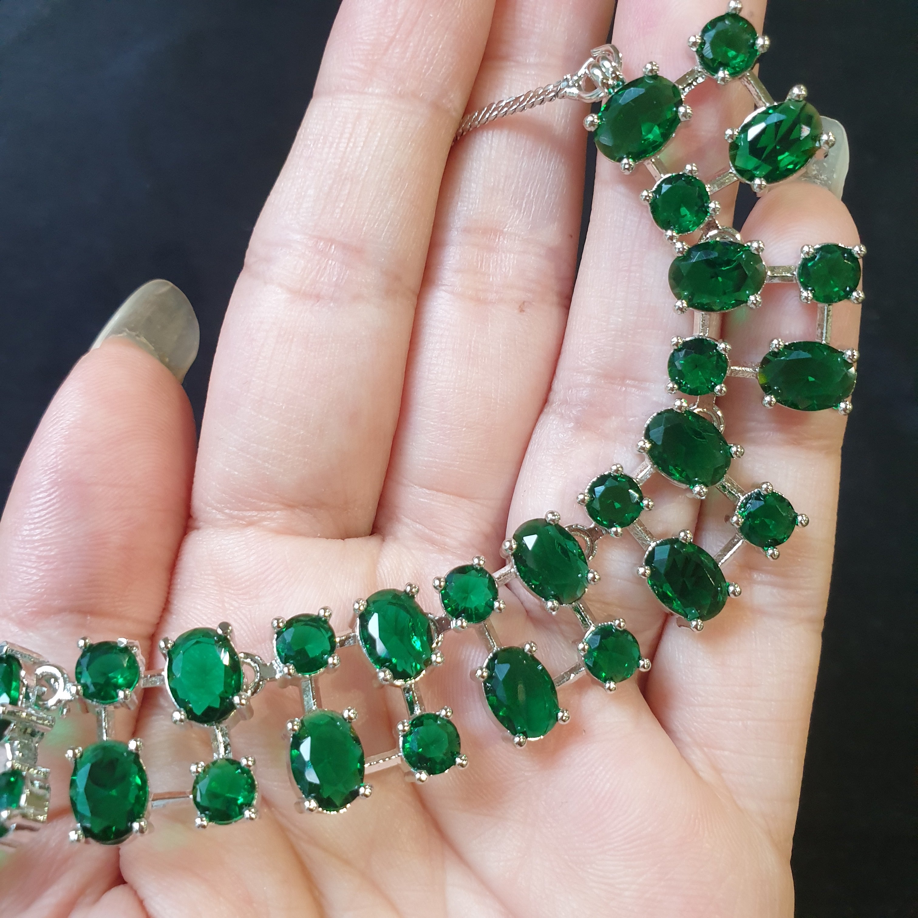 Emerald Green Necklace Set