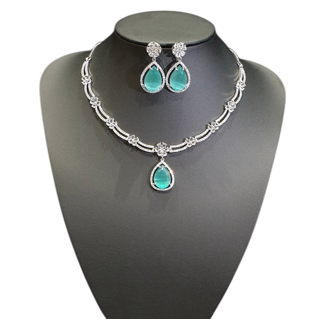 Mint Quartz Necklace Set