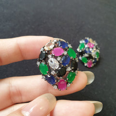 Multi Coloured Earrings