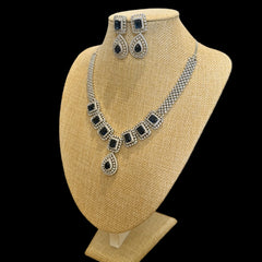 Blue Sapphires Necklace Set