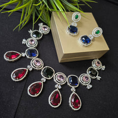 Stunning Necklace Set with Multi Stones