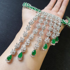 Stunning Emerald Green Necklace Set