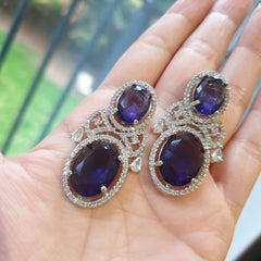Purple Amethyst Necklace Set