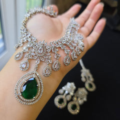 Emerald Green Necklace Set