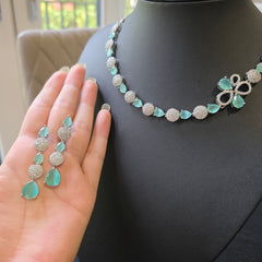 Mint Quartz Necklace Set