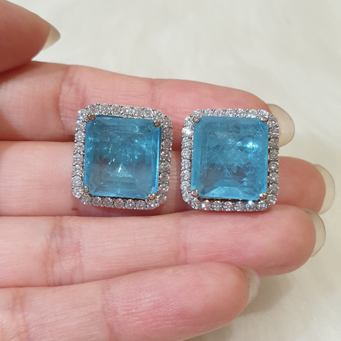 Aqua Blue Earrings