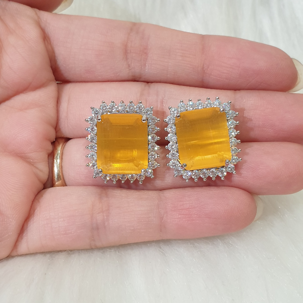 Yellow Topaz Earrings